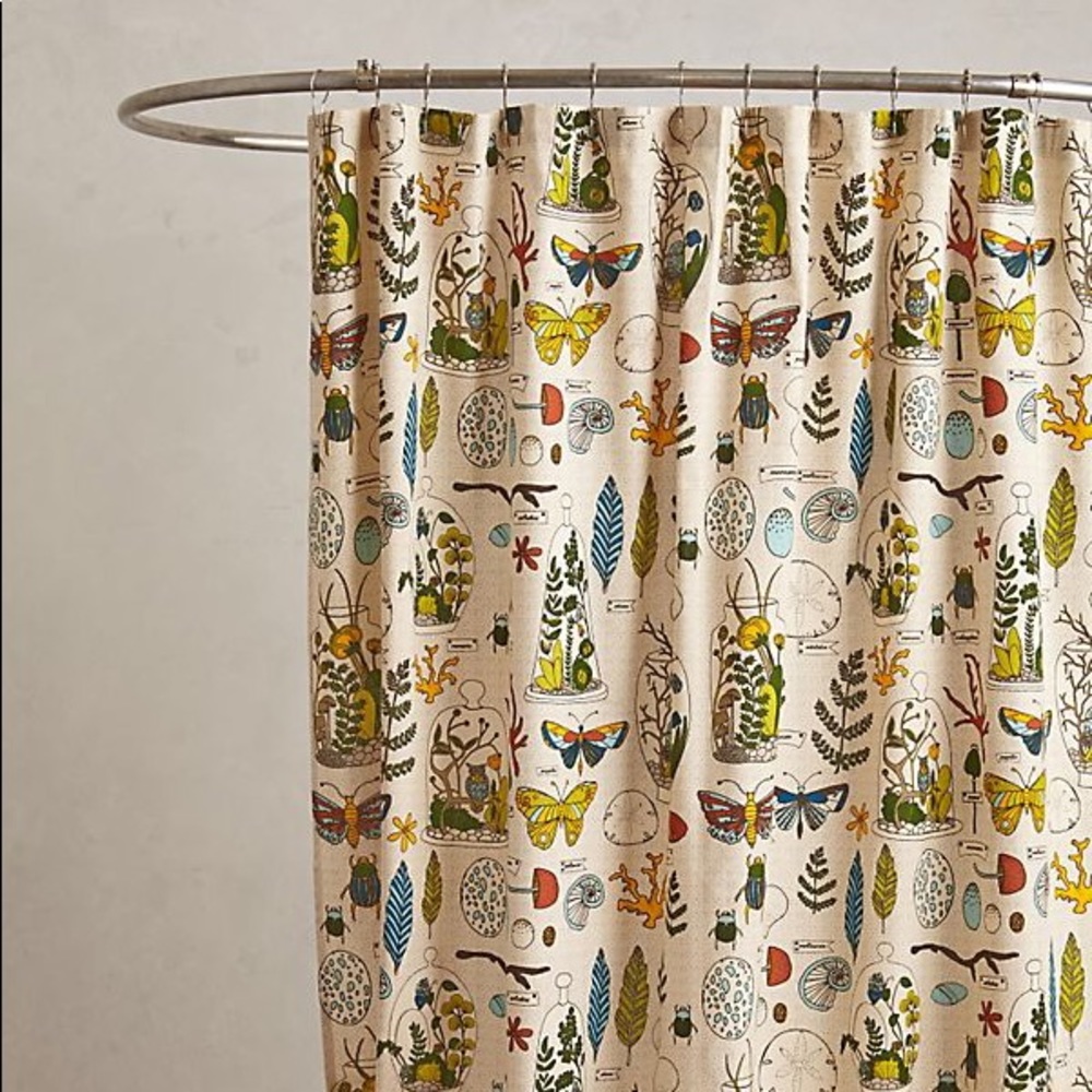 Anthropologie Entomology Shower Curtain